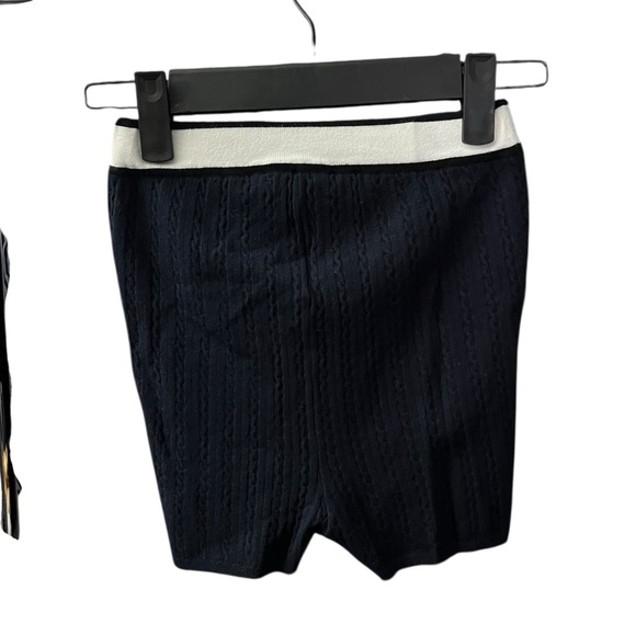 Sporty & Rich Serfi Logo Cable Knit Bike Shorts - Picture 4 of 6